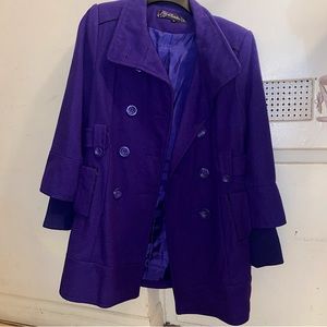 Freedom 2be purple coat jacket winter coat fall jacket